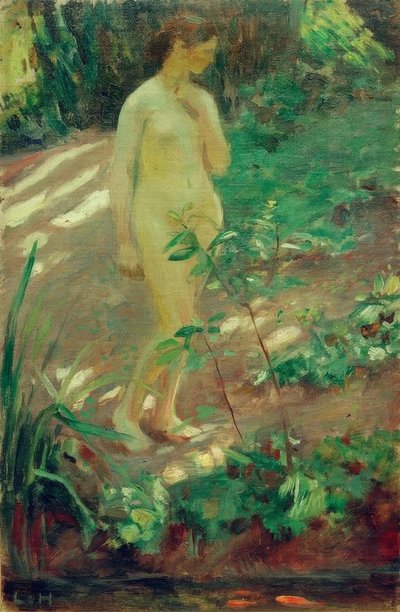 Naked Woman by the Water by Ludwig von Hofmann